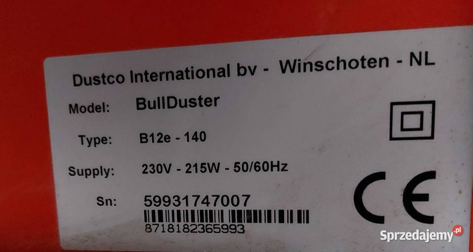 Wentylator z separatorem pyłu Dustco BullDuster
