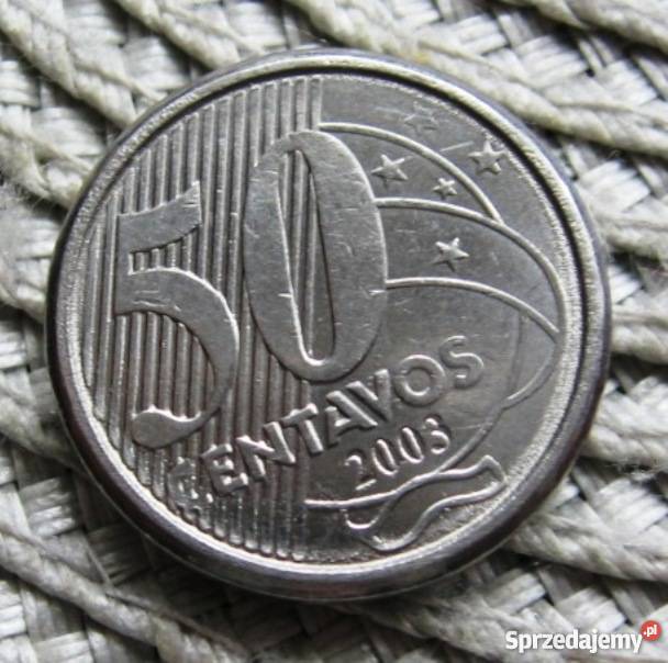 Brazylia 50 Centavos 2003r wielkopolskie Kalisz