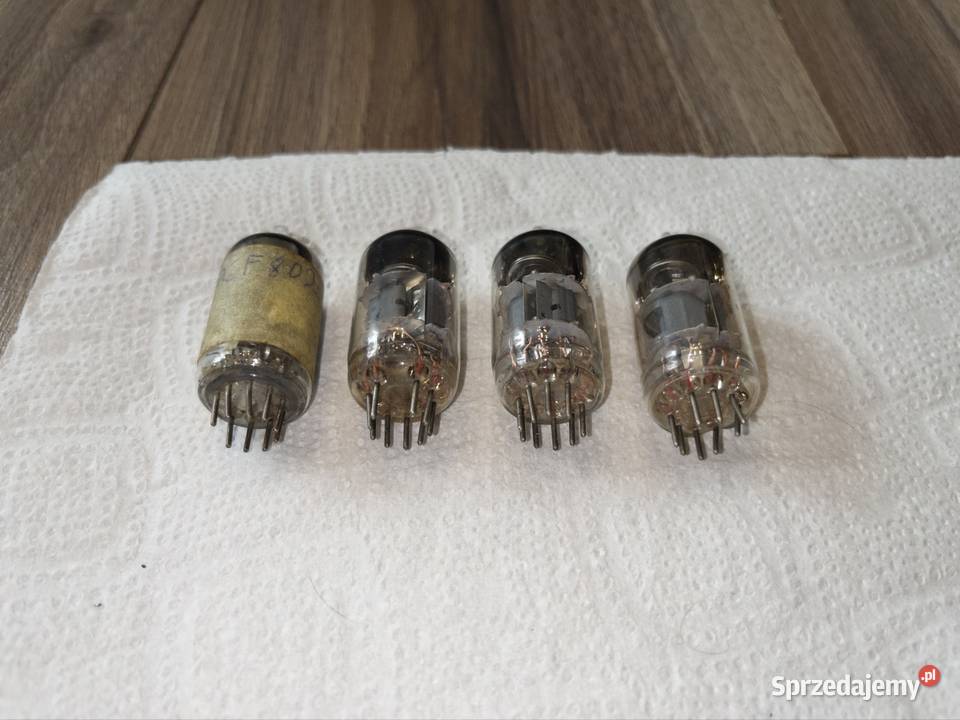 Lampy elektronowe PCF802 sparowane 4
