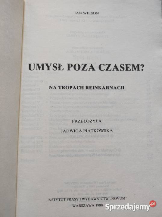 Umysł poza czasem Na tropach reinkarnacji Ian miękka Pozostałe Kielce