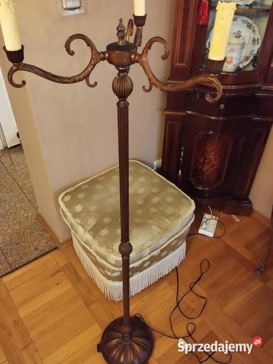 stara lampa podłogowa 3 ramiona kandelabr Lampy podłogowe Gorzów Wielkopolski