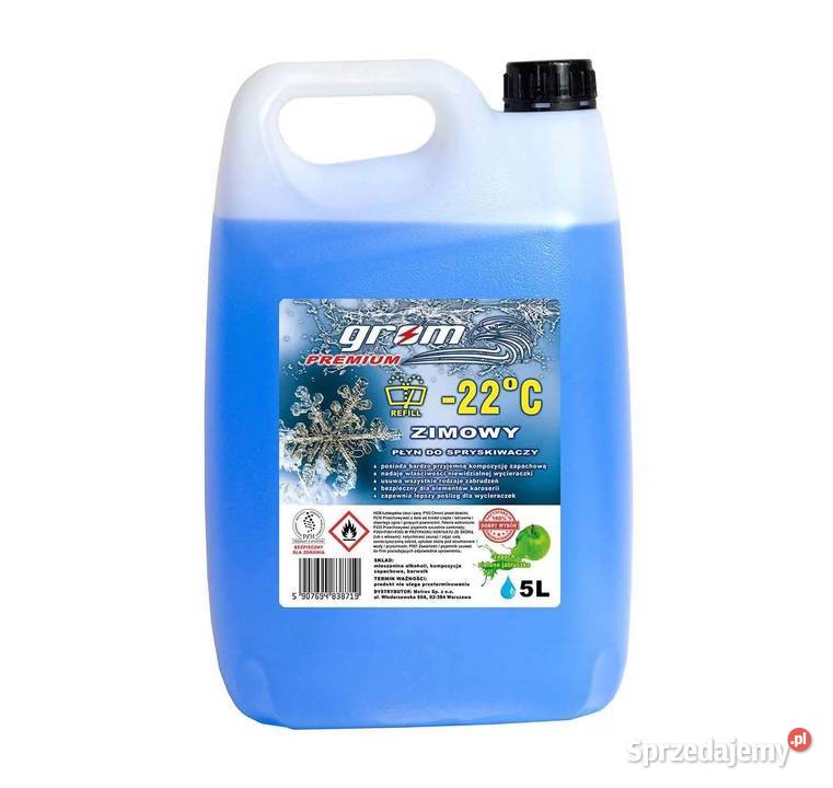 Zimowy płyn do spryskiwaczy 5L 22C GROM Premium lubuskie Gorzów Wielkopolski