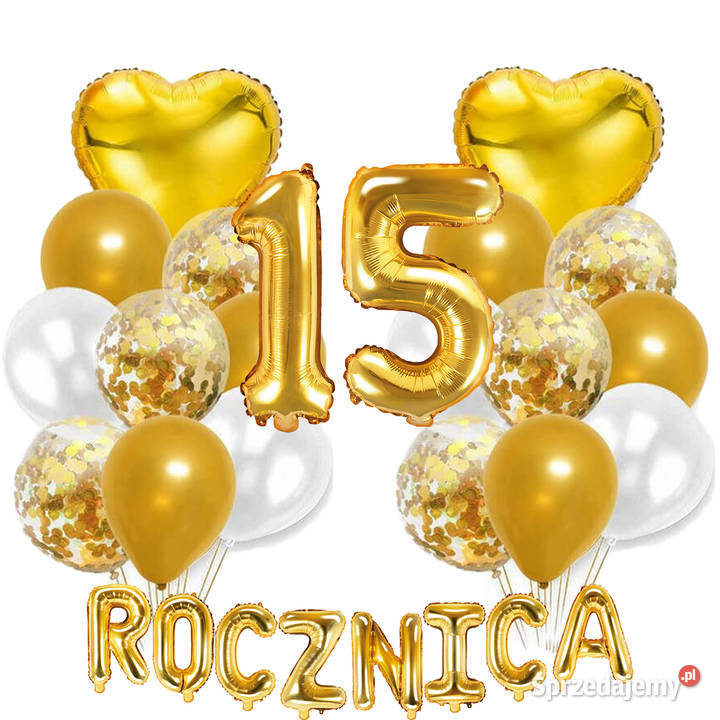 Zestaw dekoracji PIĘĆDZIESIĄTA 50 ROCZNICA 10 do Adamowizna