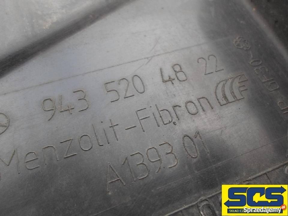 MERCEDES ACTROS OSŁONA SILNIKA 9435204822 Bieleń