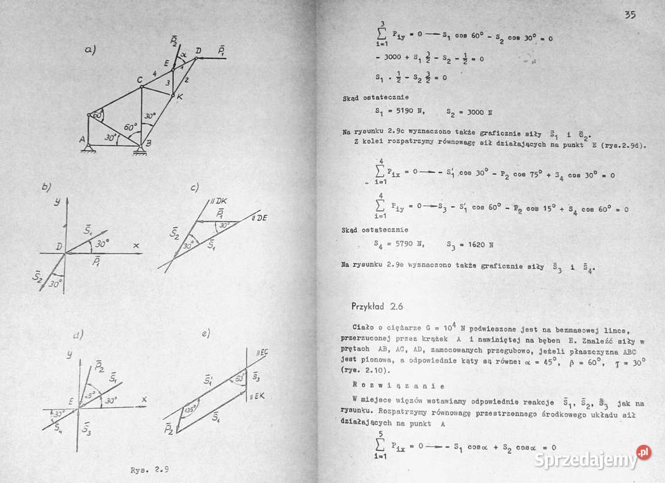 Mechanika ogólna Część 1 Statyka kinematyka Z Rok wydania 1984 lubelskie Chełm