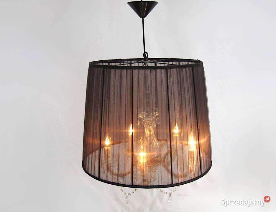 Lampa wisząca fiolet kryształki zachodniopomorskie Szczecinek