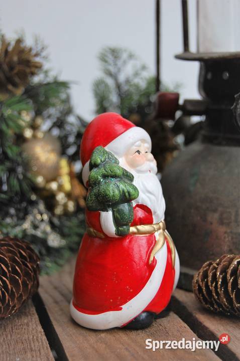 Mikołaj ceramiczny malowany figurka 10 Dekoracje i ozdoby lubelskie Lublin