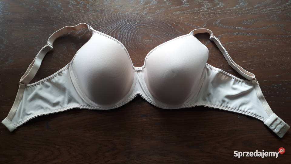 Biustonosz romiar 85E beżowy gładki AZAL Bielizna damska