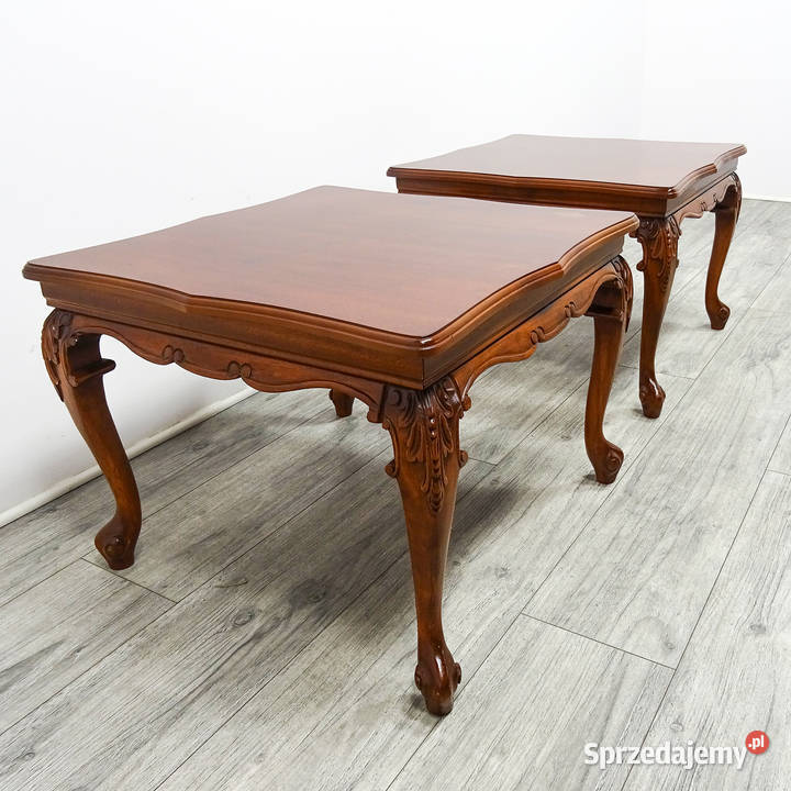 Stolik kawowy 2 Niski Stolik francuski orzechowy Kalisz