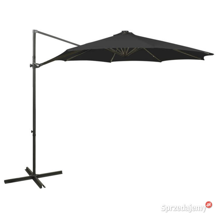 Parasol wiszący z lampkami LED i słupkiem 300 Warszawa