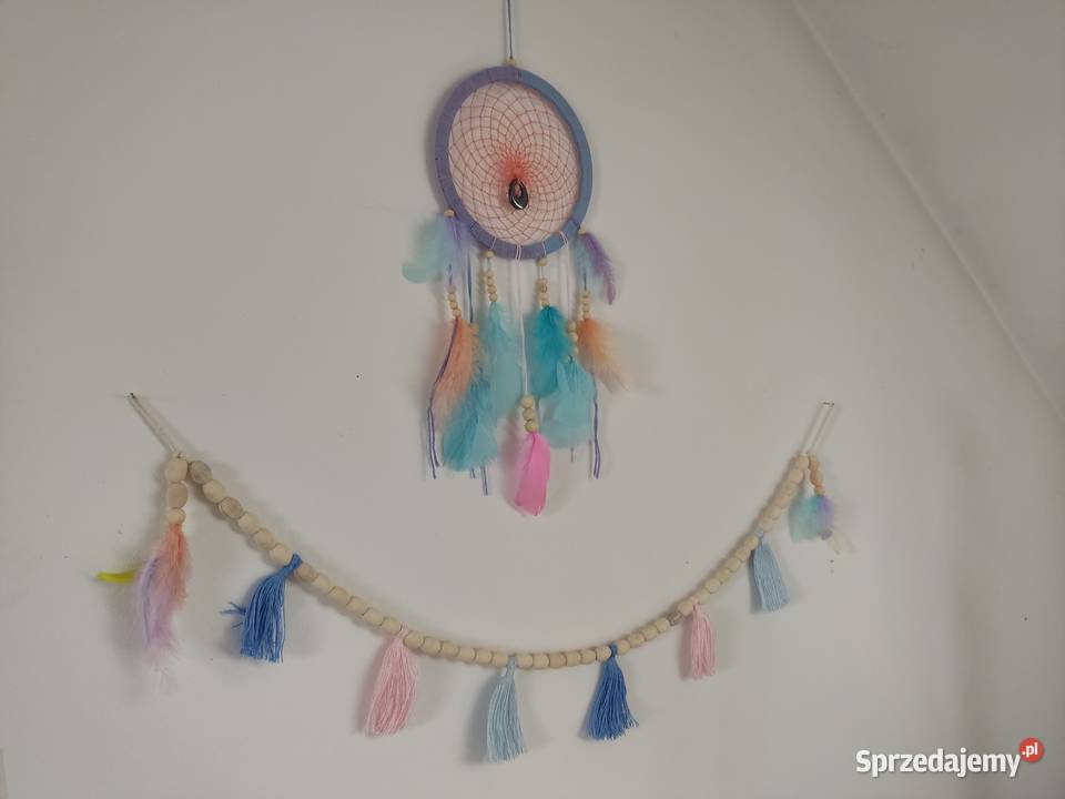 Zestaw Łapacz snów girlanda z chwostami i mazowieckie