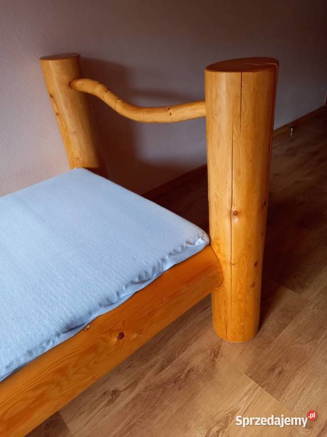 Łóżko drewniane zrobione ręcznie na zamówienie Szczyrk