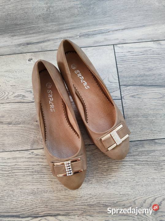 Szpilki Czółenka Khaki 39 Czerwona podeszwa Moda i Styl Jasło