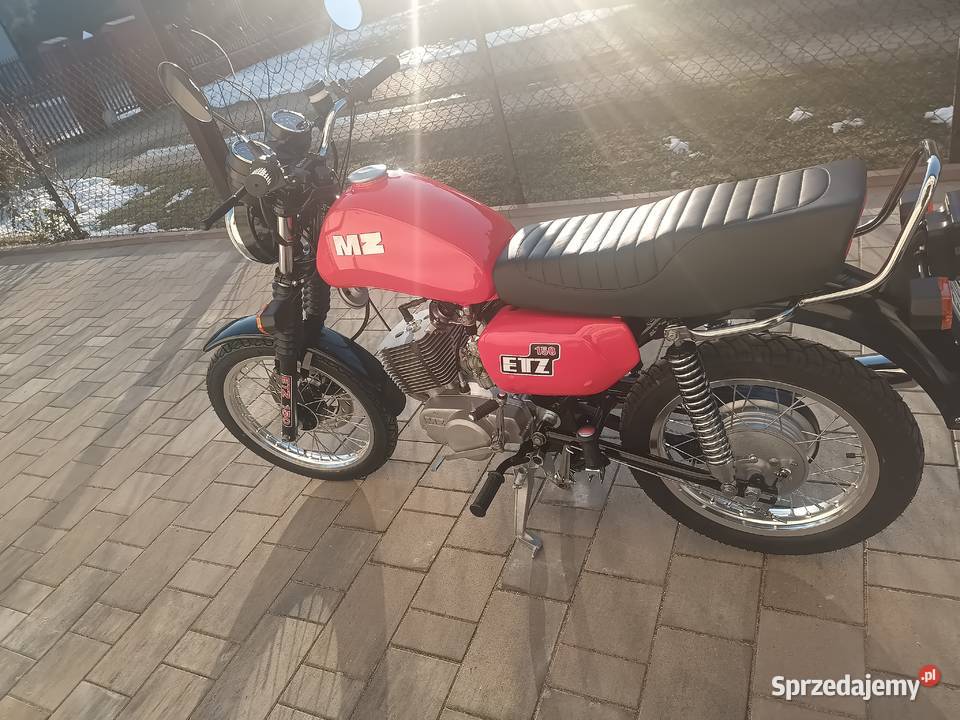 Nowa MZ ETZ 150 czerwona odbudowana 150cm3 Zduńska Wola sprzedam