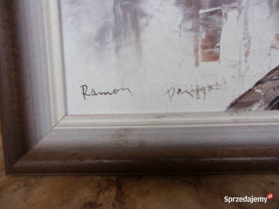 Katedra Notre Dame w Paryżu Jeśień obraz olejny Warszawa