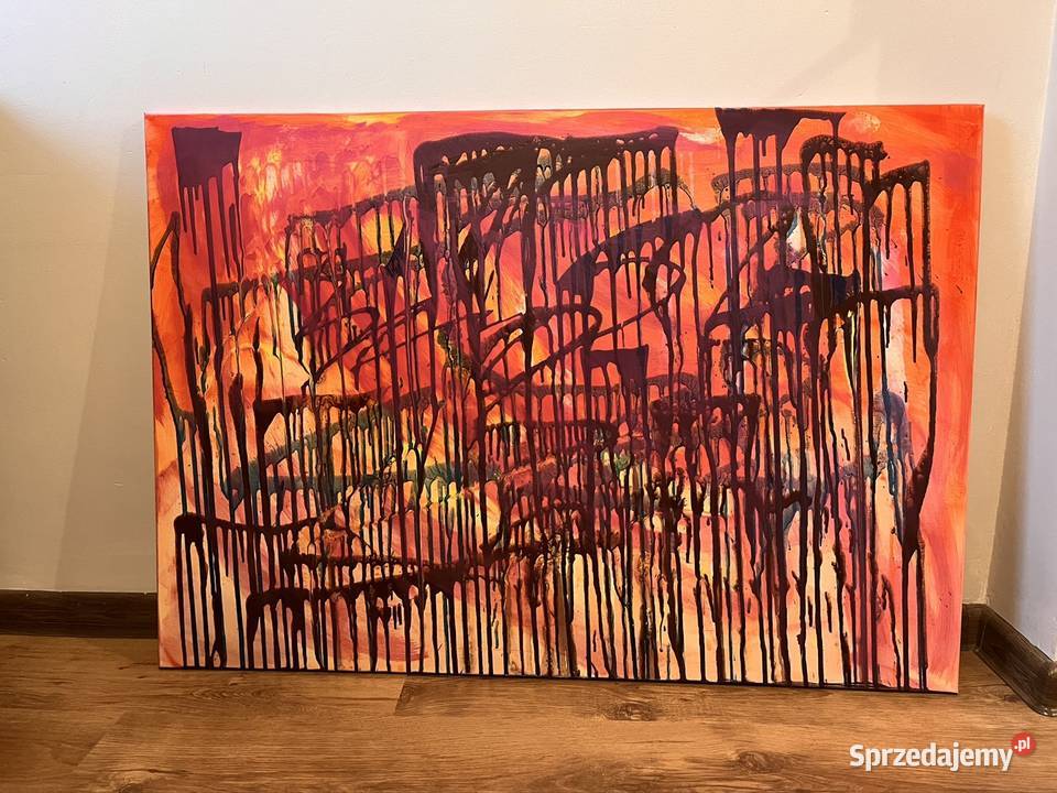 Obraz autorski abstrakcja akryl Łomża