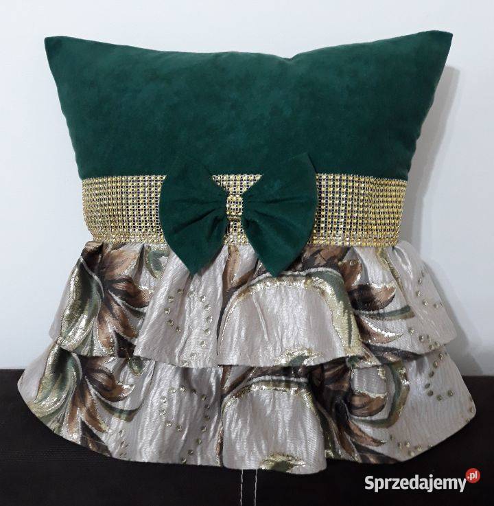 Zasłony pluszowe bordowo złoty kwiat Mława