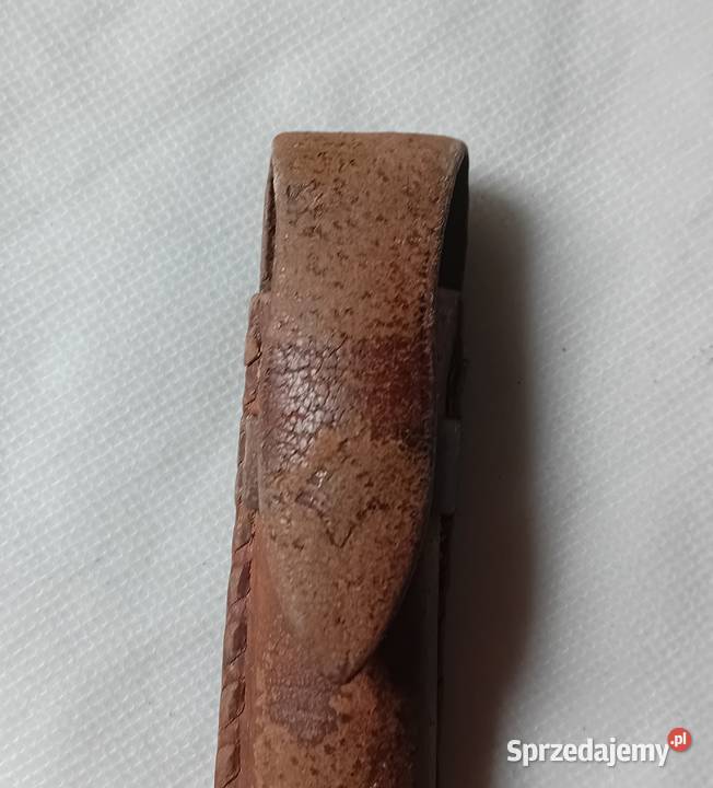 Skórzane etui na wieczne pióro połowa XX w Koźminek