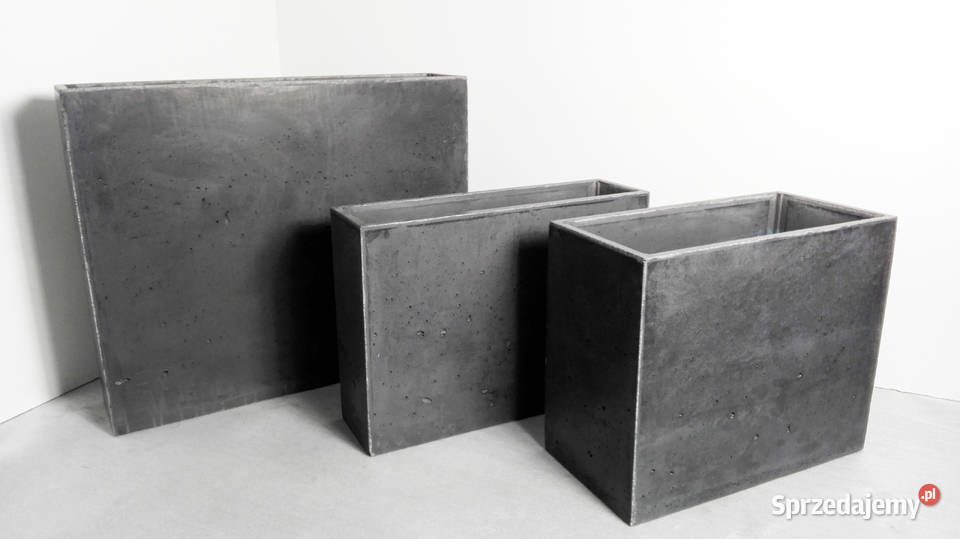 Donica betonowa 100x30x70 Donice betonowe beton wielkopolskie Rawicz
