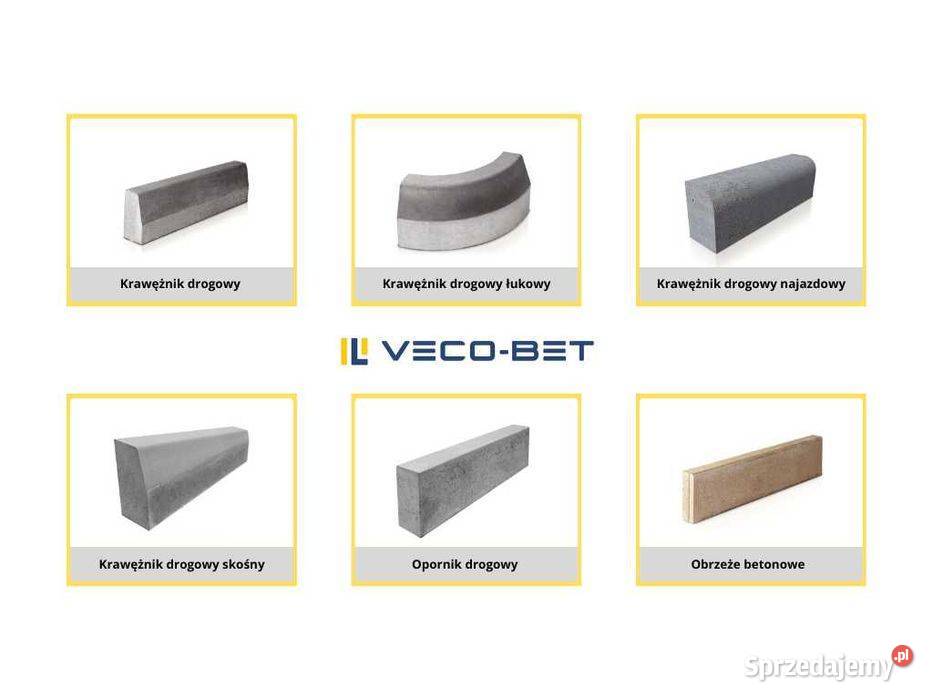 Krawężnik drogowy łukowy najazdowy skośny mazowieckie Mińsk Mazowiecki