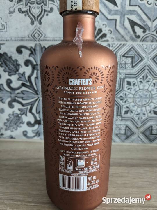 Gin Crafters 07l PUSTA kolekcjonerska real foto Warszawa
