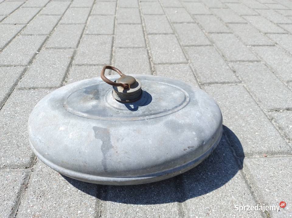 Stary metalowy cynkowany termofor z PRL u Gdynia