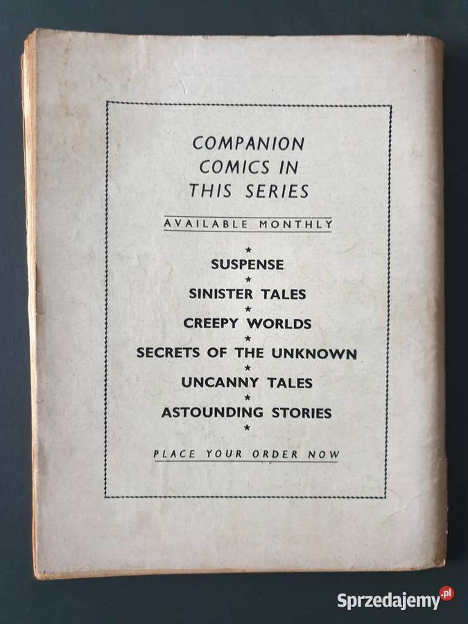 Secrets Unknown komiks w języku angielskim 1967 pomorskie Gdynia