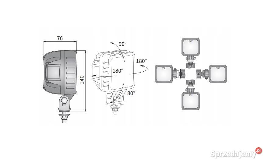 LAMPA ROBOCZA 50 LED 3000lm Deutsch 2P lubelskie Lublin