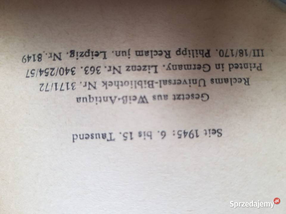 Die Nibelungen Hebbel Friedrich 1946 Kielce sprzedam