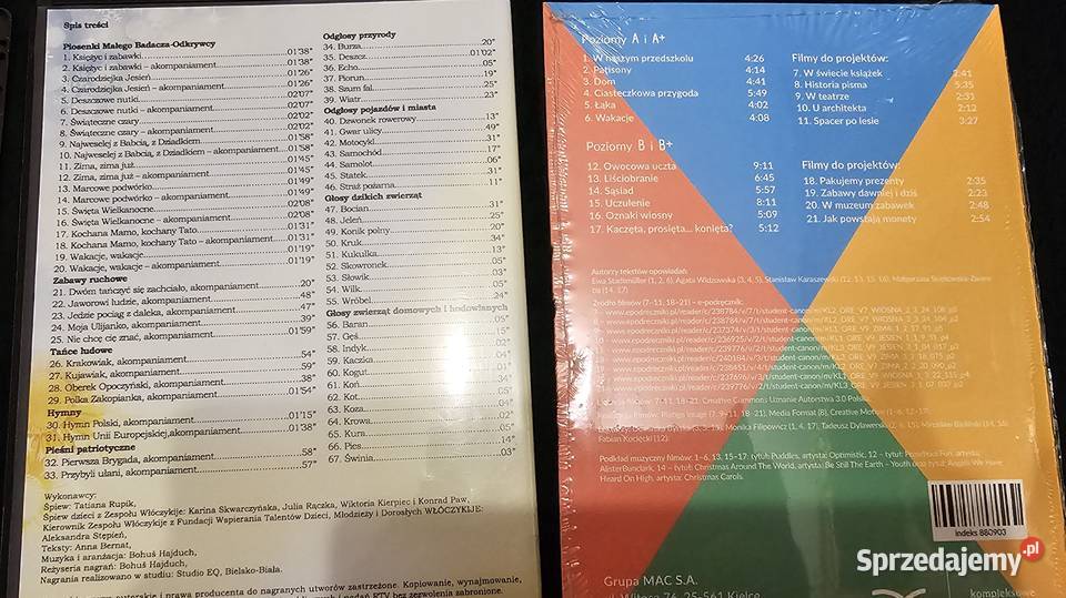 Płyty do przedszkola Nowe Przygody Olka i Ady Kraków sprzedam