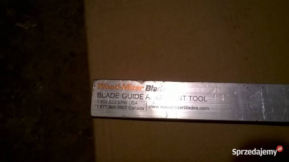 Przymiar do ustawiania piły taśmowej Wood Mizer Albigowa