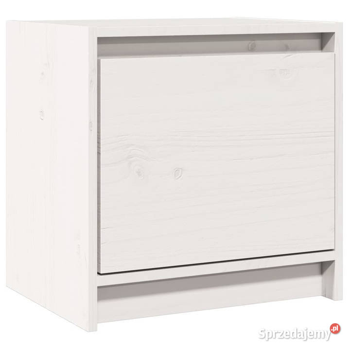 Szafka nocna biała 40x305x40 lite drewno sosnowe Warszawa