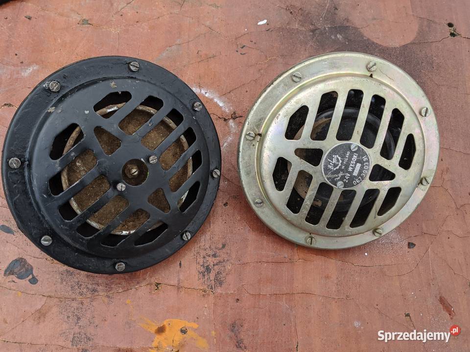 Sygnal klakson Milicja PRLBelma 12V niski ton24 Stalowa Wola