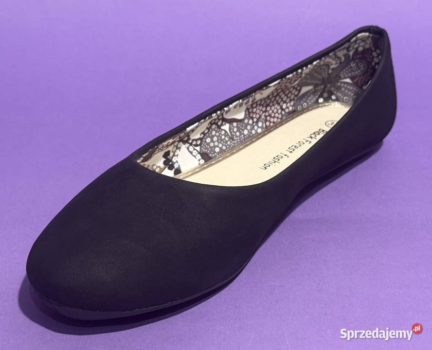 Czarne gładkie baleriny rozmiar 40 AKS5 sprzedam