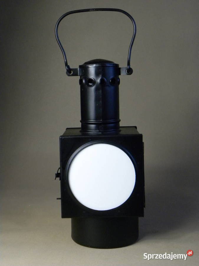 Lampa naftowa kolejowa sygnalizacyjna nafta prąd Legnica