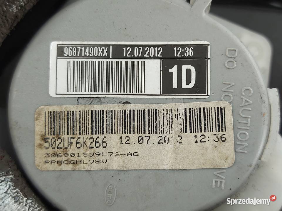CITROEN DS4 16EHDI 12r pas bezpieczeństwa prawy
