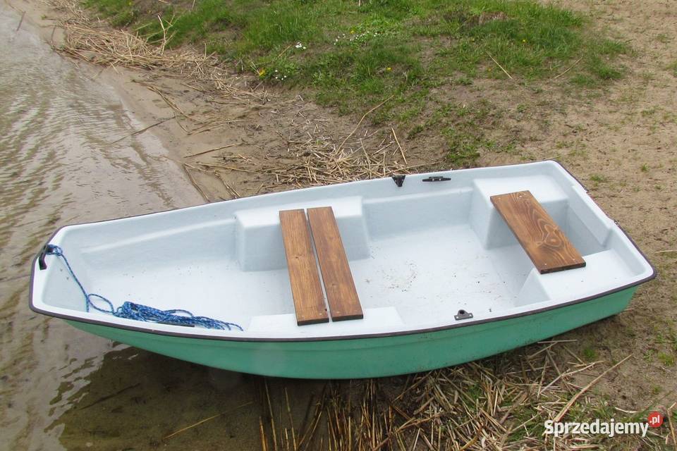 Łódka łódź wędkarska płaskodenna wiosłowa Wędkarstwo Gościno