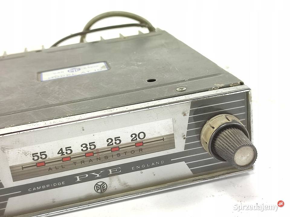 RADIO SAMOCHODOWE PYE AT10 CAMBRIDGE ENGLAND sprzedam
