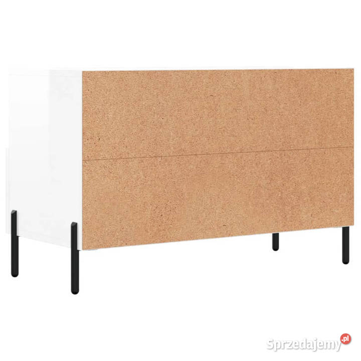 Szafka pod TV biała wysoki połysk 80x36x50 mazowieckie Warszawa
