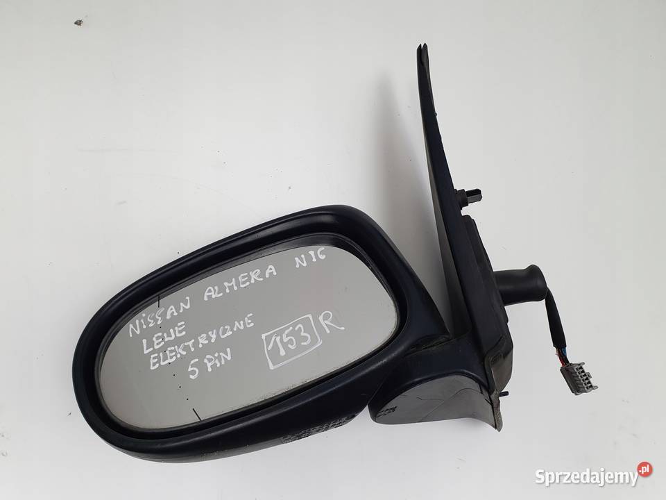 LUSTERKO Nissan Almera N16 LEWE KIEROWCY 5 Pin osobowe Rudka
