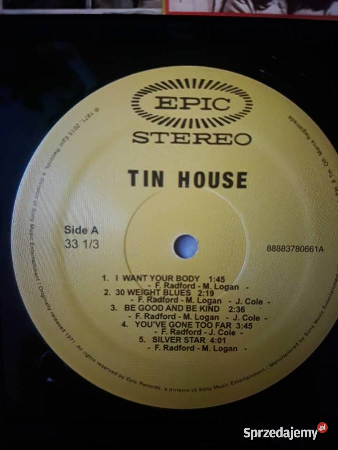 Archiwalne wykopaliska hard rocka TIN HOUSE Tin