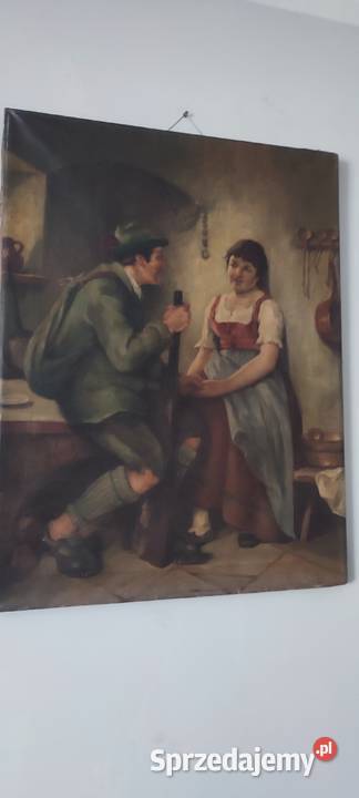 Stary obraz na płótnie Czersk