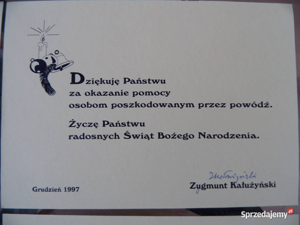 Autografy Wałęsa Rynkowski VOX Kałużyński Radzewice sprzedam