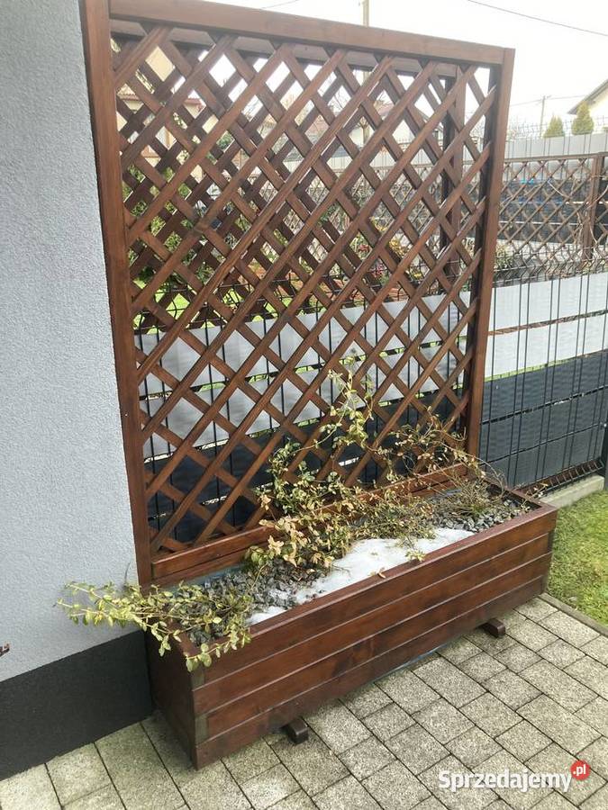 Donica ogrodowa z pergolą drewniana Wadowice