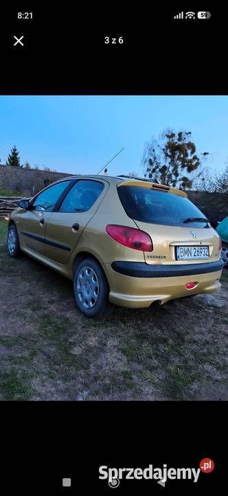 Peugeot 206 11 benzyna 79712km 206 Białystok