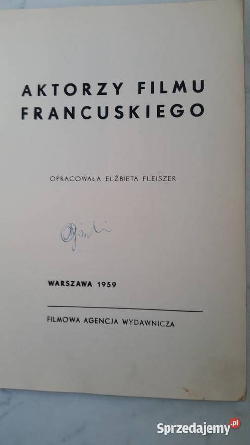 AKTORZY FILMU FRANCUSKIEGO 1959 FAW Elżbieta lubelskie