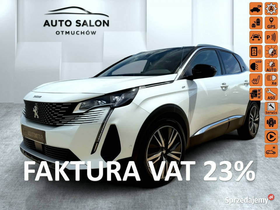 Peugeot 3008 GT kamery skóra MASAZE nawi FUL LED czujnik martwego pola opolskie Otmuchów