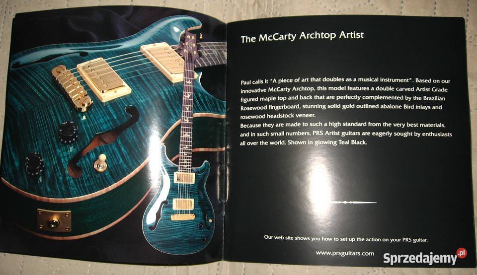 PRS Paul Reed Smith 1998 Guitars katalog gitar PRS Gitary i akcesoria