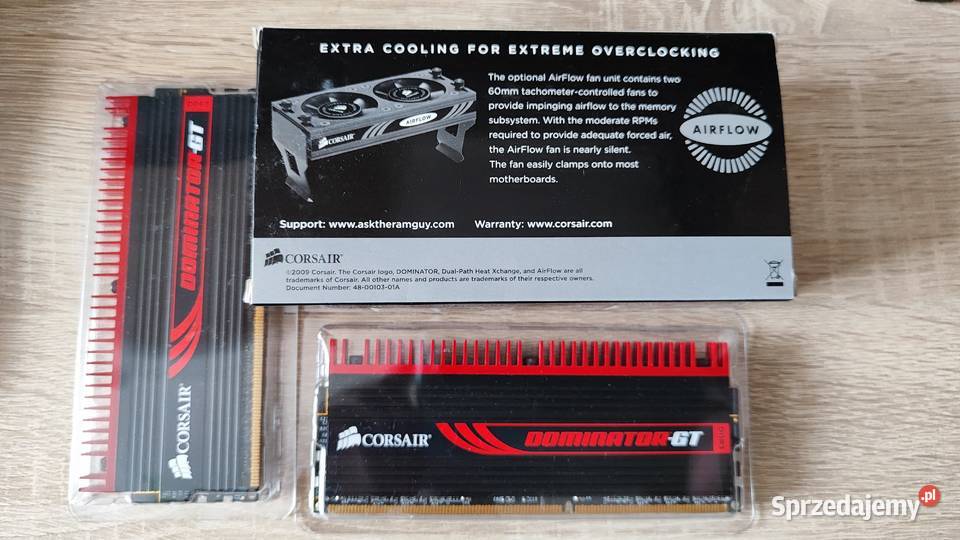 Pamięć RAM Corsair Dominator GT 4GB 2x2GB DDR3 Pojemność 4GB Gdańsk