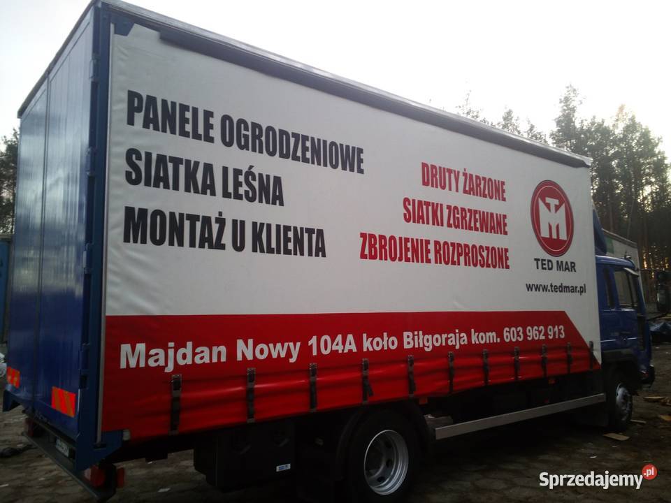 Plandeka plandeki na naczepy tirów na busy boki Sieniawa